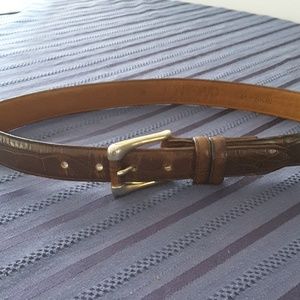 Leather belt